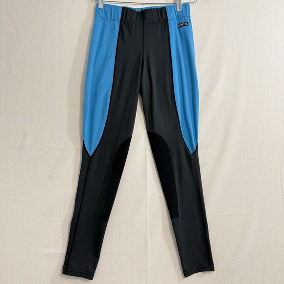 Kerrits Women's Equestrian Riding Tights Blue Medium Pull On Pants - Picture 1 of 8